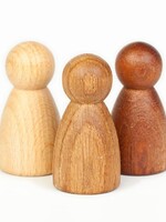 Grapat Wood Nins 3 Different Woods 3 pcs (Beech, Oak and Sapeli)