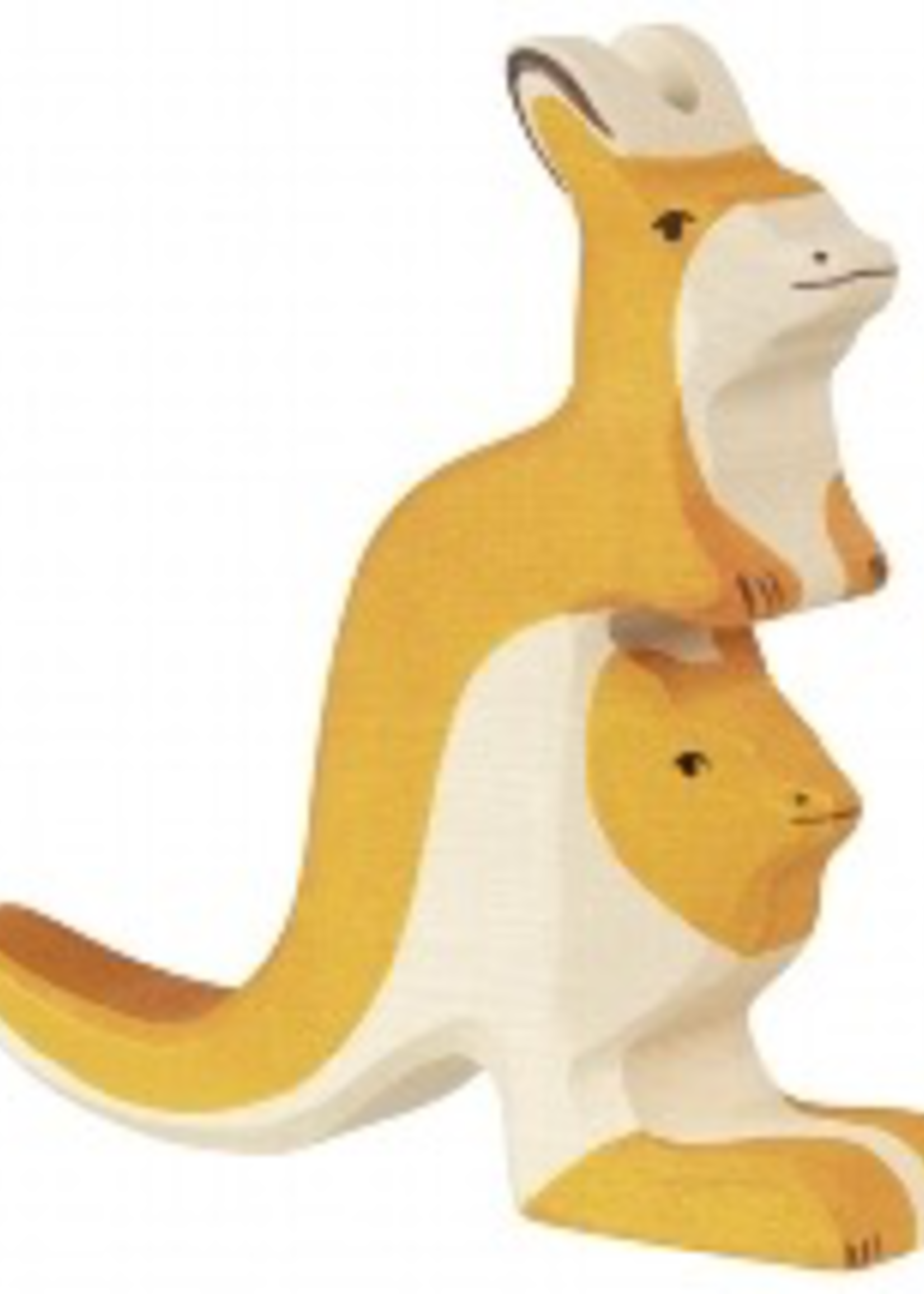 Holztiger Kangaroo with young