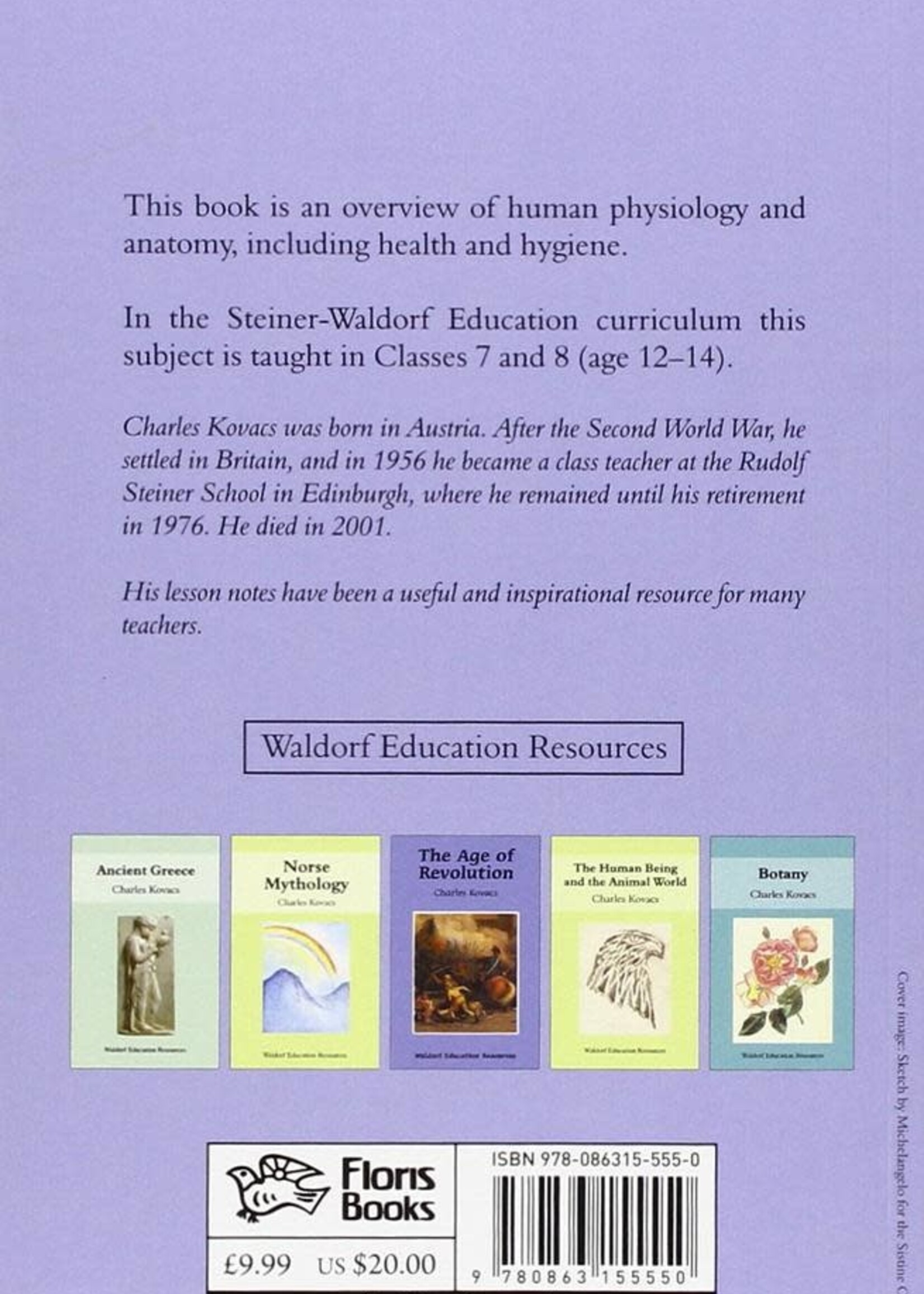 Floris Books Muscles And Bones: Waldorf Education Resources