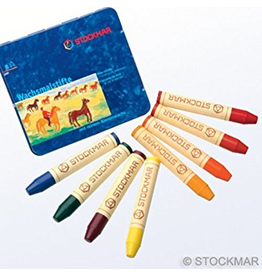 Stockmar Stockmar stick crayons 8 assorted Waldorf mix
