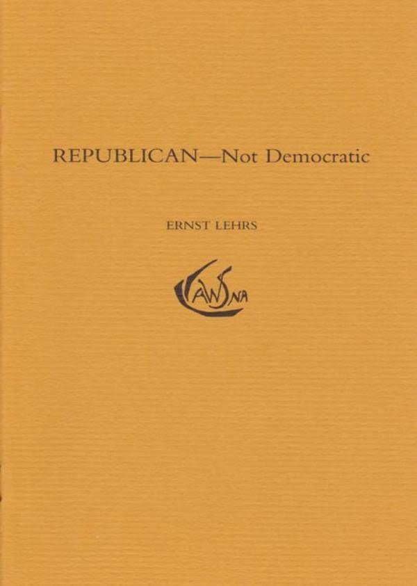 Waldorf Publications Republican: Not Democratic