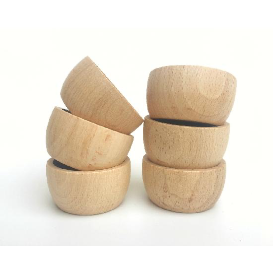 Grapat Wood Natural Bowls 6 pcs