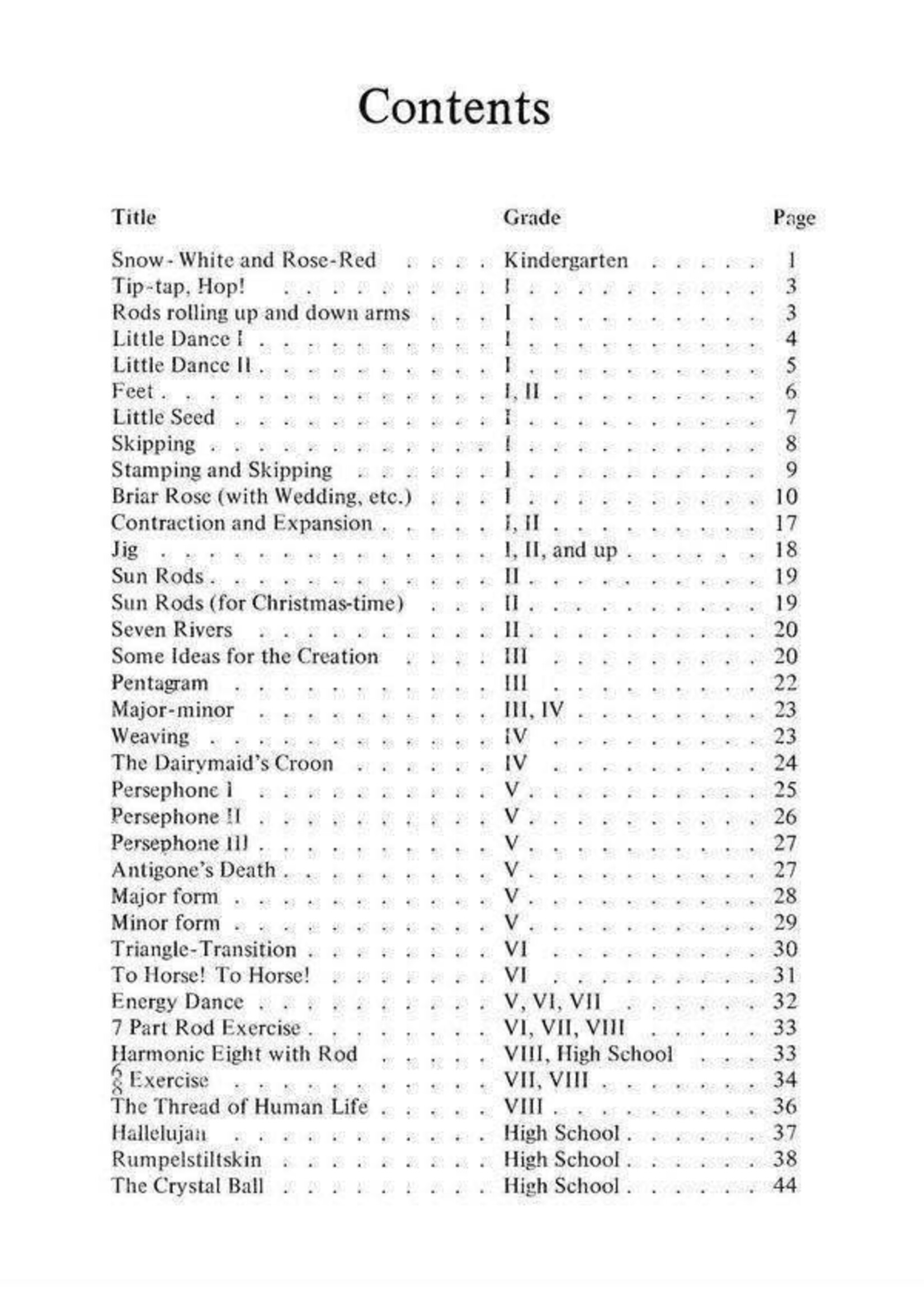 Waldorf Publications Allegro - Music for the Eurythmy Curriculum