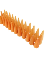 Grapat Wood Mandala Cones 36 pcs (Oranges)