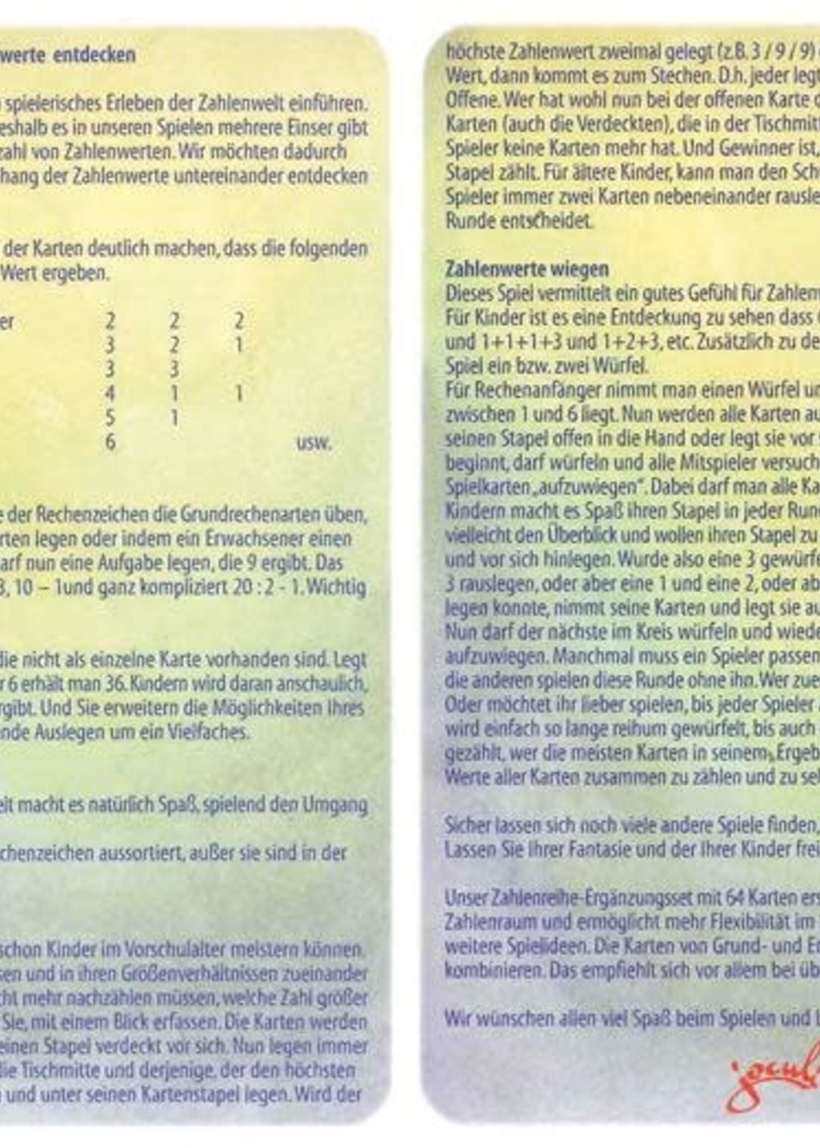 Grimm's Number Cards, 48 Pcs.