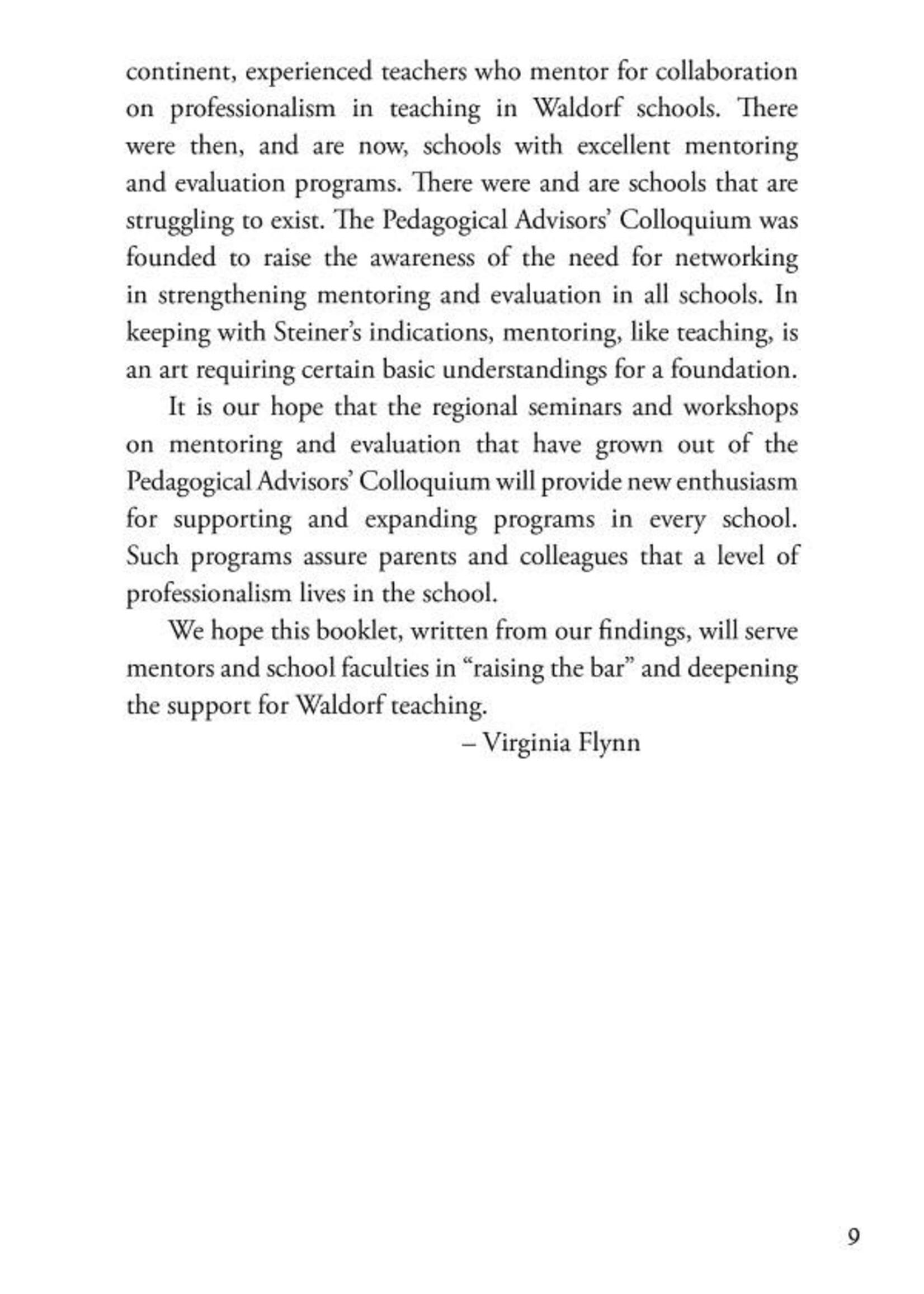 Waldorf Publications Working Together Mentoring for Eurythmy Teachers