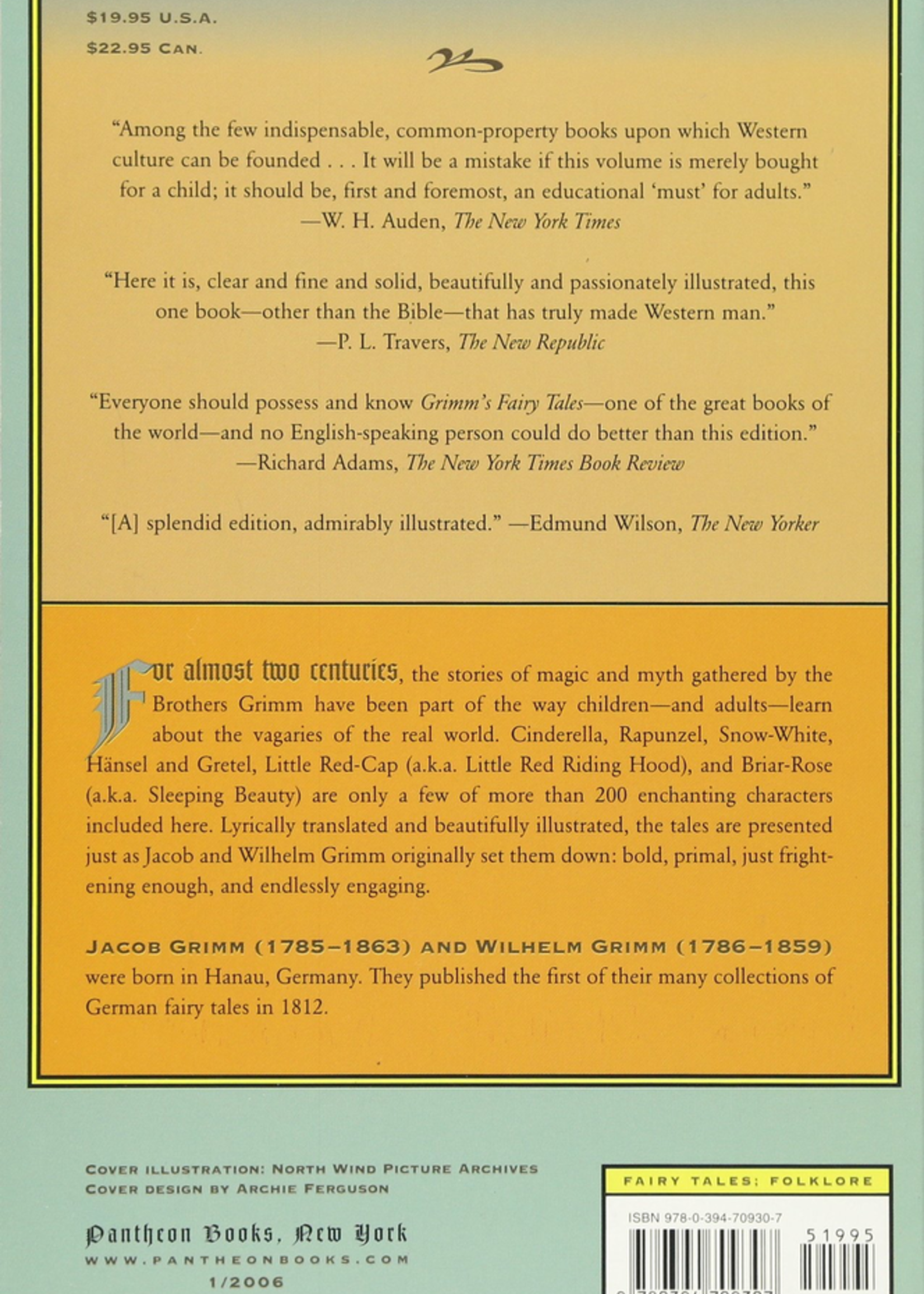 Pantheon The Complete Grimm’s Fairy Tales