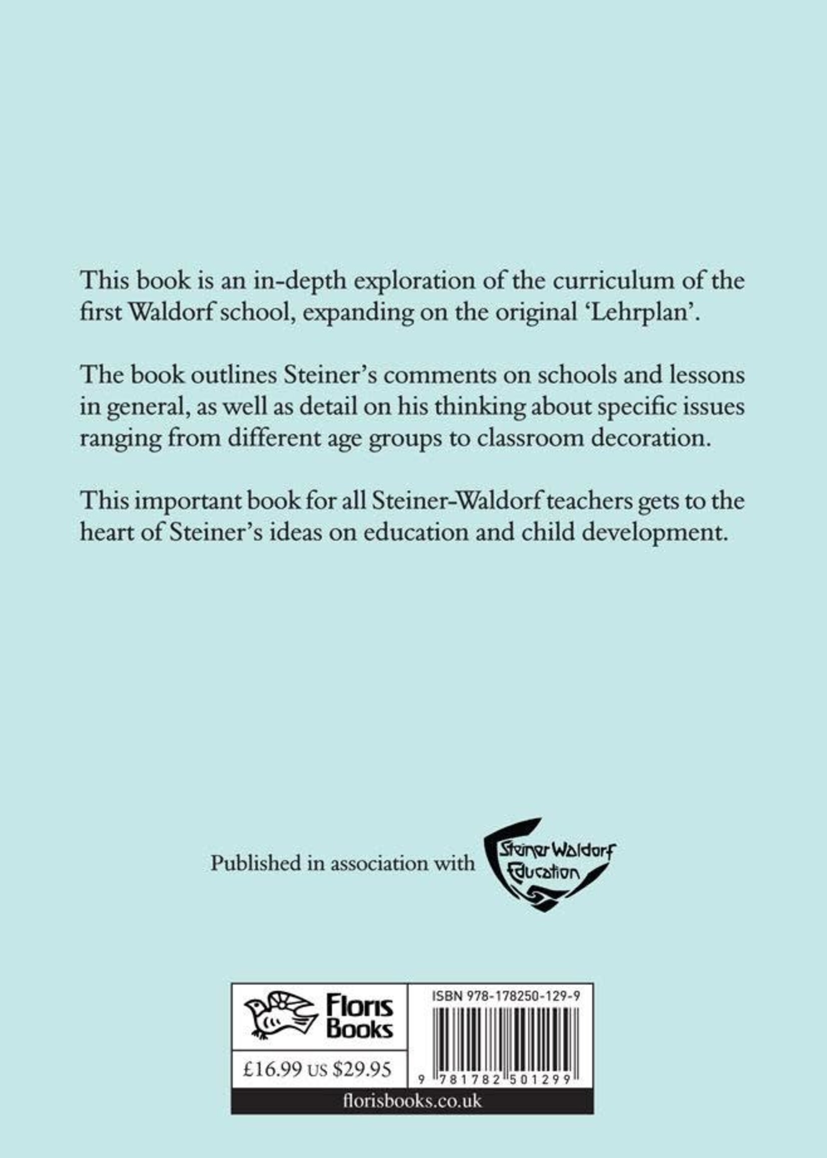 Floris Books Rudolf Steiner's Curriculum For Steiner-Waldorf Schools