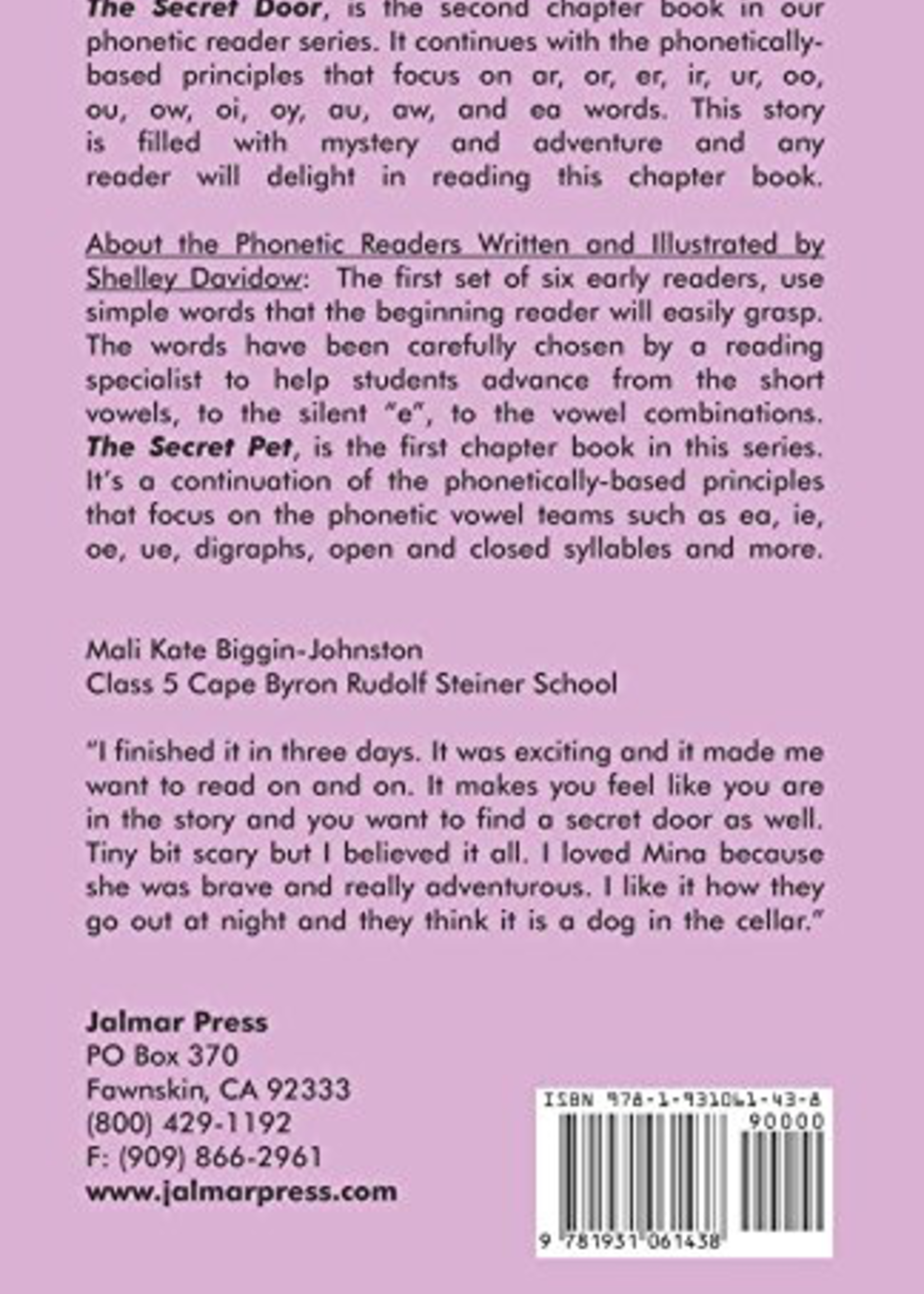 Jalmar Press Secret Door (book 2)