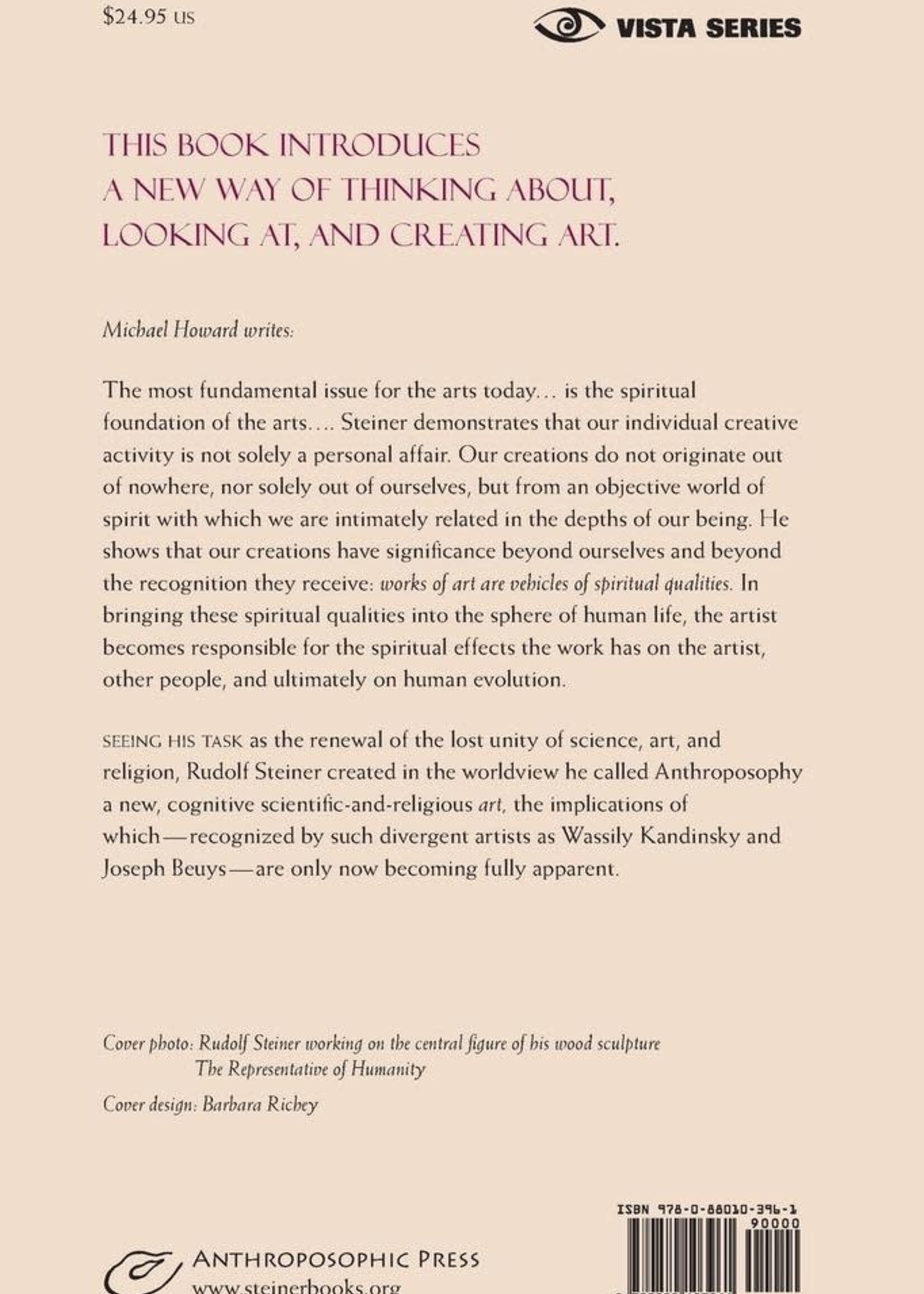 Steiner Books Art As Spiritual Activity: Rudolf Steiner's Contribution To The Visual Arts