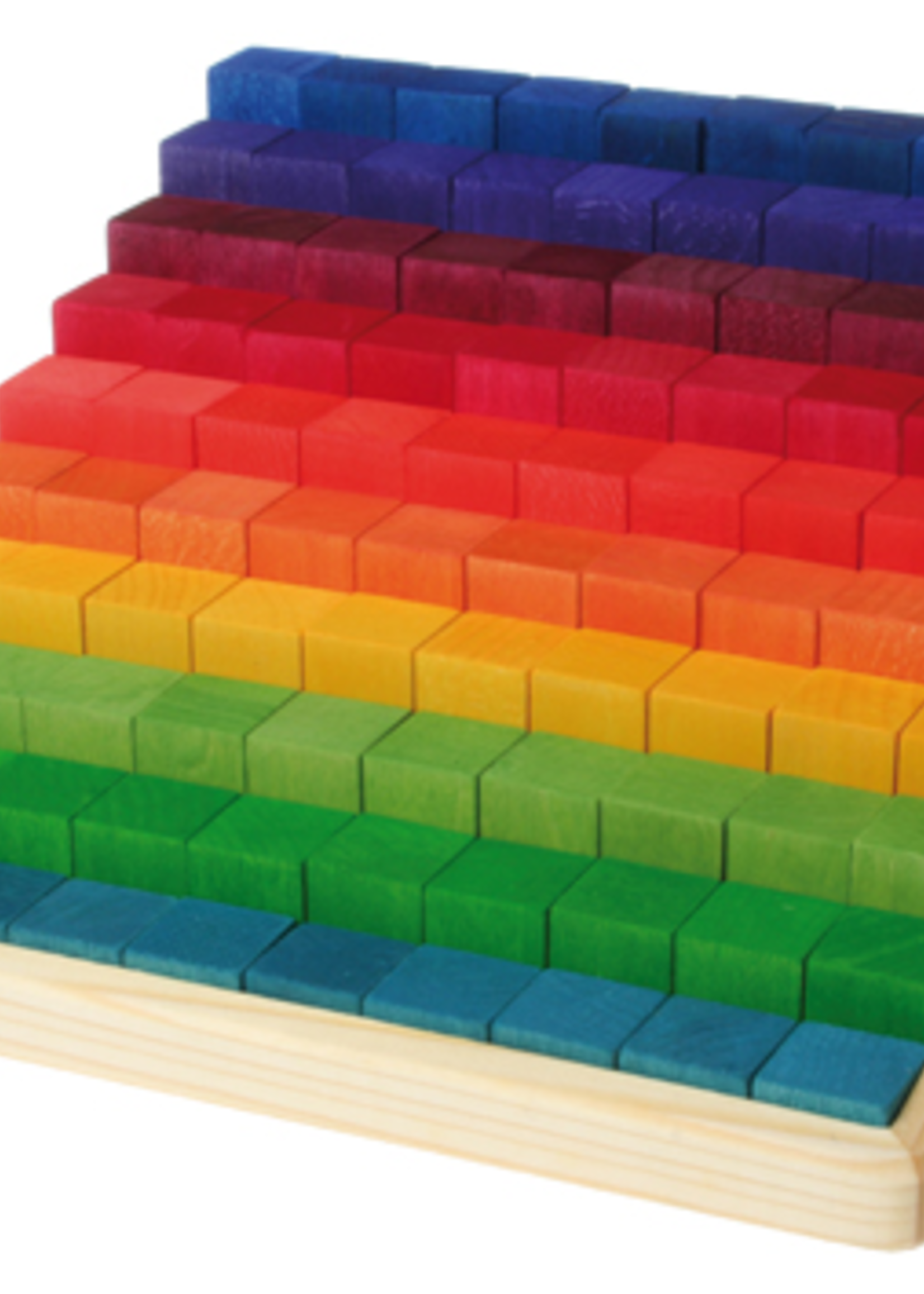 Grimm's Stepped Counting Blocks, 100 Pcs. 2 Cm Thick