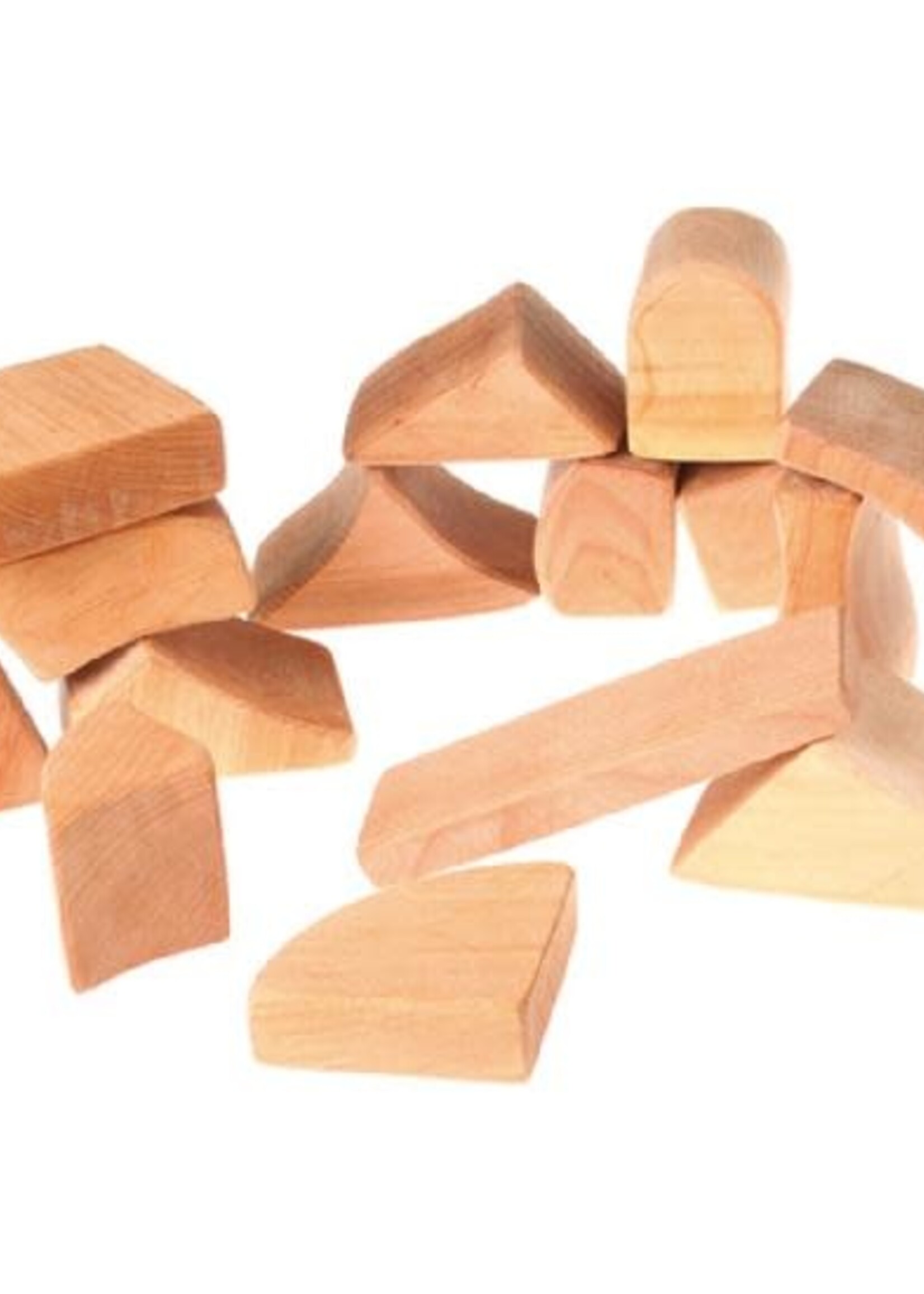 Grimm's Blocks Large, Natural 15 Pcs. (in Net Bag)