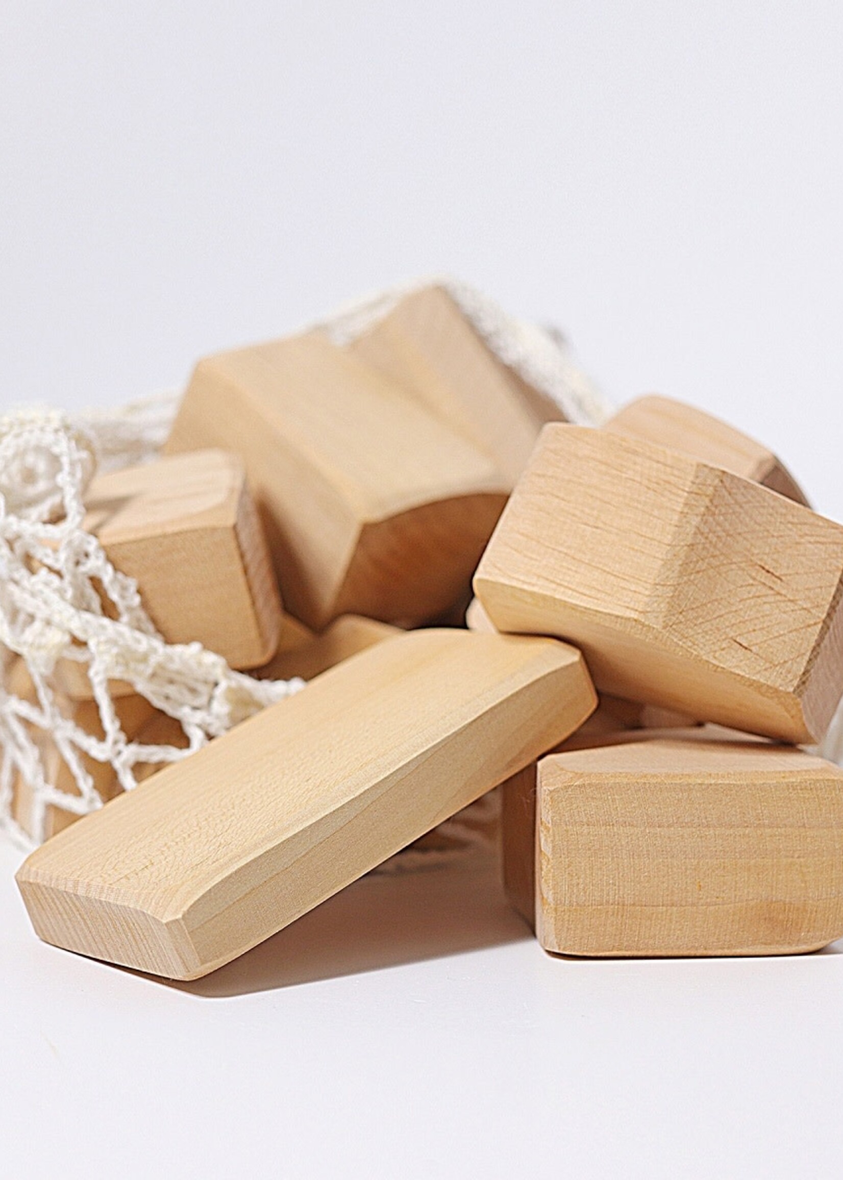Grimm's Blocks Large, Natural 15 Pcs. (in Net Bag)
