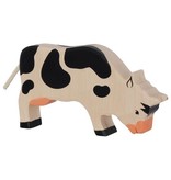 Holztiger Cow, grazing, black