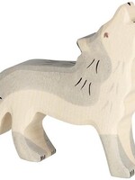 Holztiger Wolf, howling