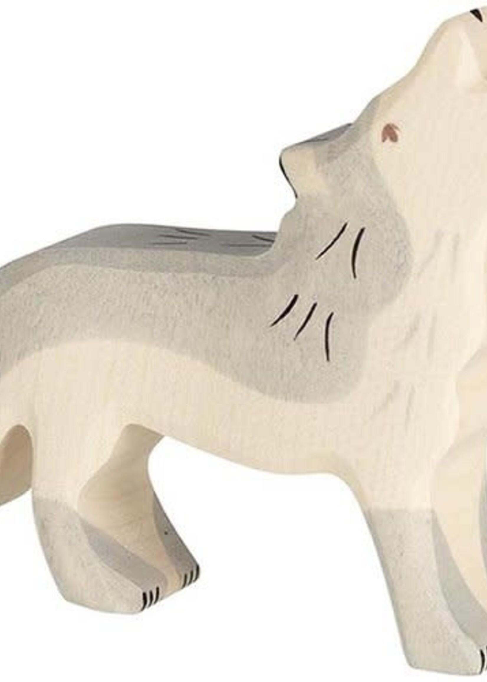 Holztiger Wolf, howling