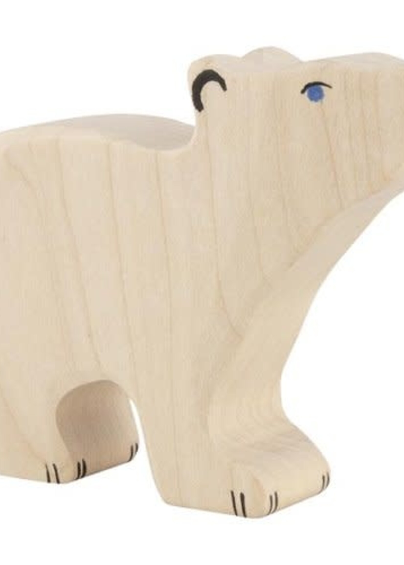 Holztiger Polar bear, small, head raised
