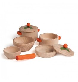 Erzi Wood Cooking 7 pc Set - ERZI