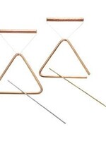 Choroi Choroi Triangular Set Bronze Small Hammered with Beater & Handle - single set
