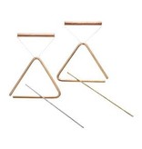 Choroi Choroi Triangular Set Bronze - small with beater  & handle