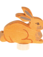 Grimm's Handcoloured Deco Sitting Rabbit Small - Grimm's