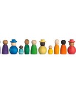Grapat Wood Together Coloured Nins 12pcs