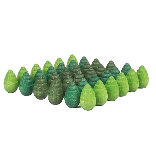 Grapat Wood Mandala Trees 36 pcs (greens) – Grapat