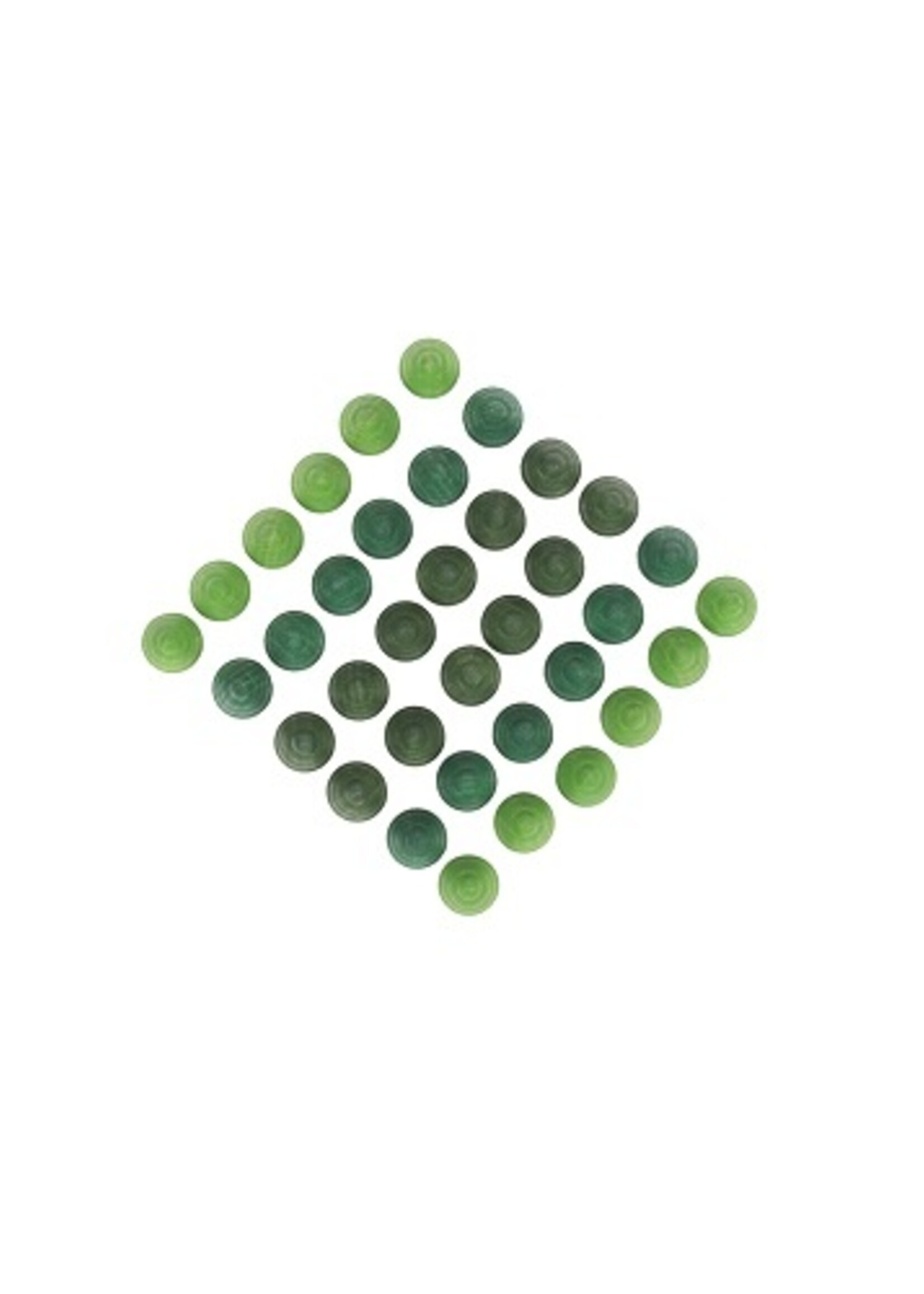 Grapat Wood Mandala Trees 36 pcs (greens) – Grapat