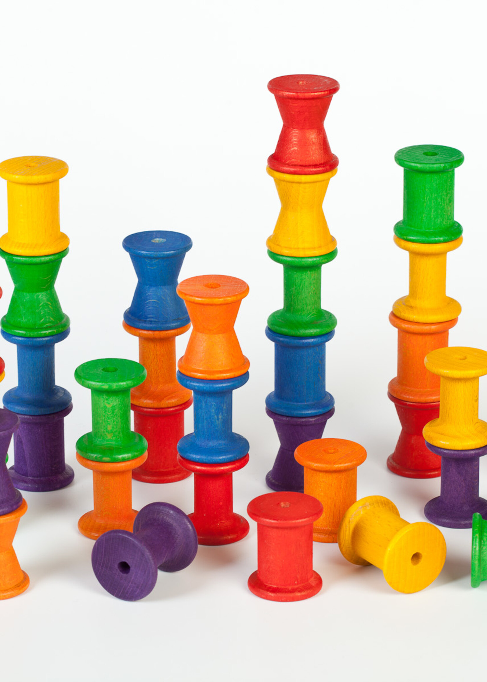 Grapat Wood Coloured Spools 36 pcs – Grapat