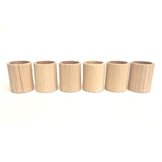 Grapat Wood Natural Cups 6 pcs – Grapat