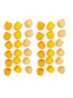 Grapat Wood Mandala Honeycombs 36 pcs (Yellows)