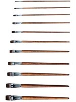 Mercurius Paint Brush Synthetic Cow Hair - Flat Tip