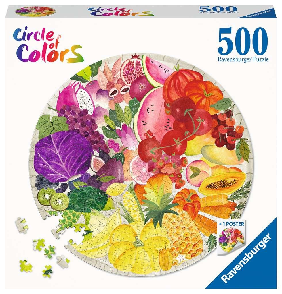 Ravensburger Circle of colors-Fruits&Veget 500pc new