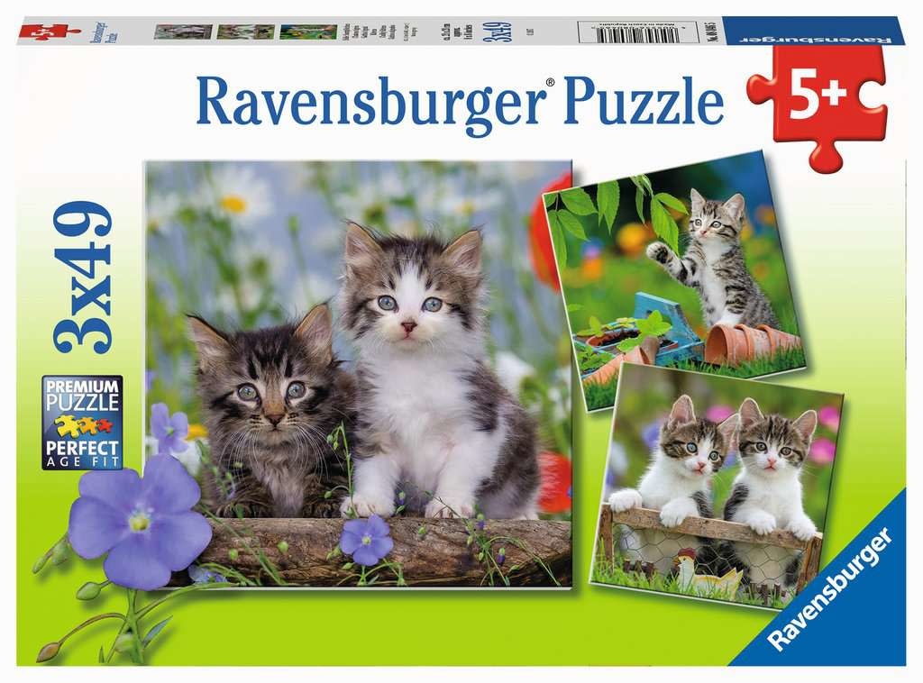 Ravensburger Puzzle Cuddly Kittens 3x49pc