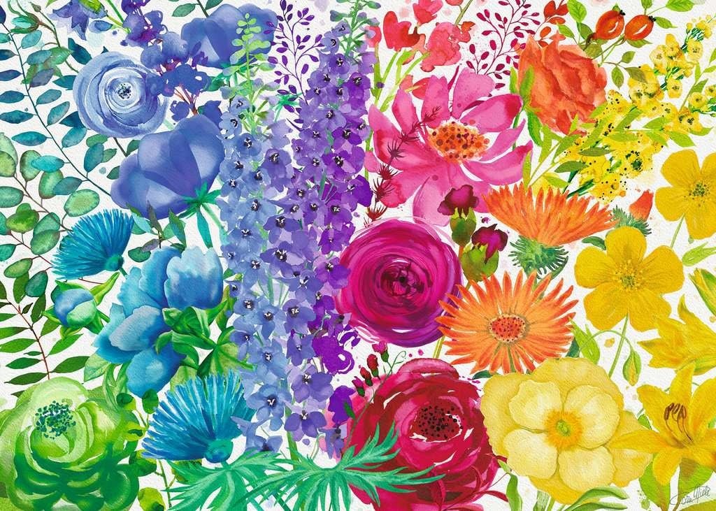 Ravensburger Floral Rainbow 300pc LF new