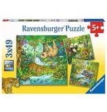 Ravensburger Puzzle Jungle Fun 3x49pc