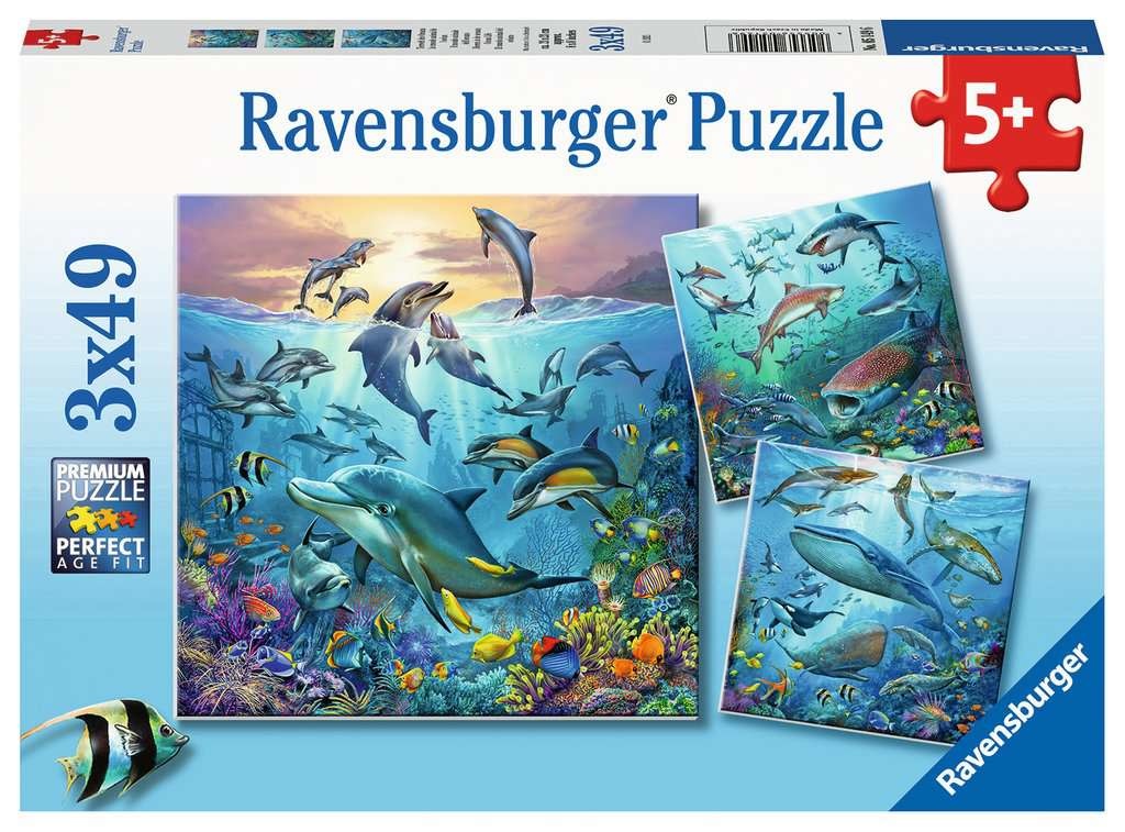 Ravensburger Puzzle Ocean Life 3x49pc