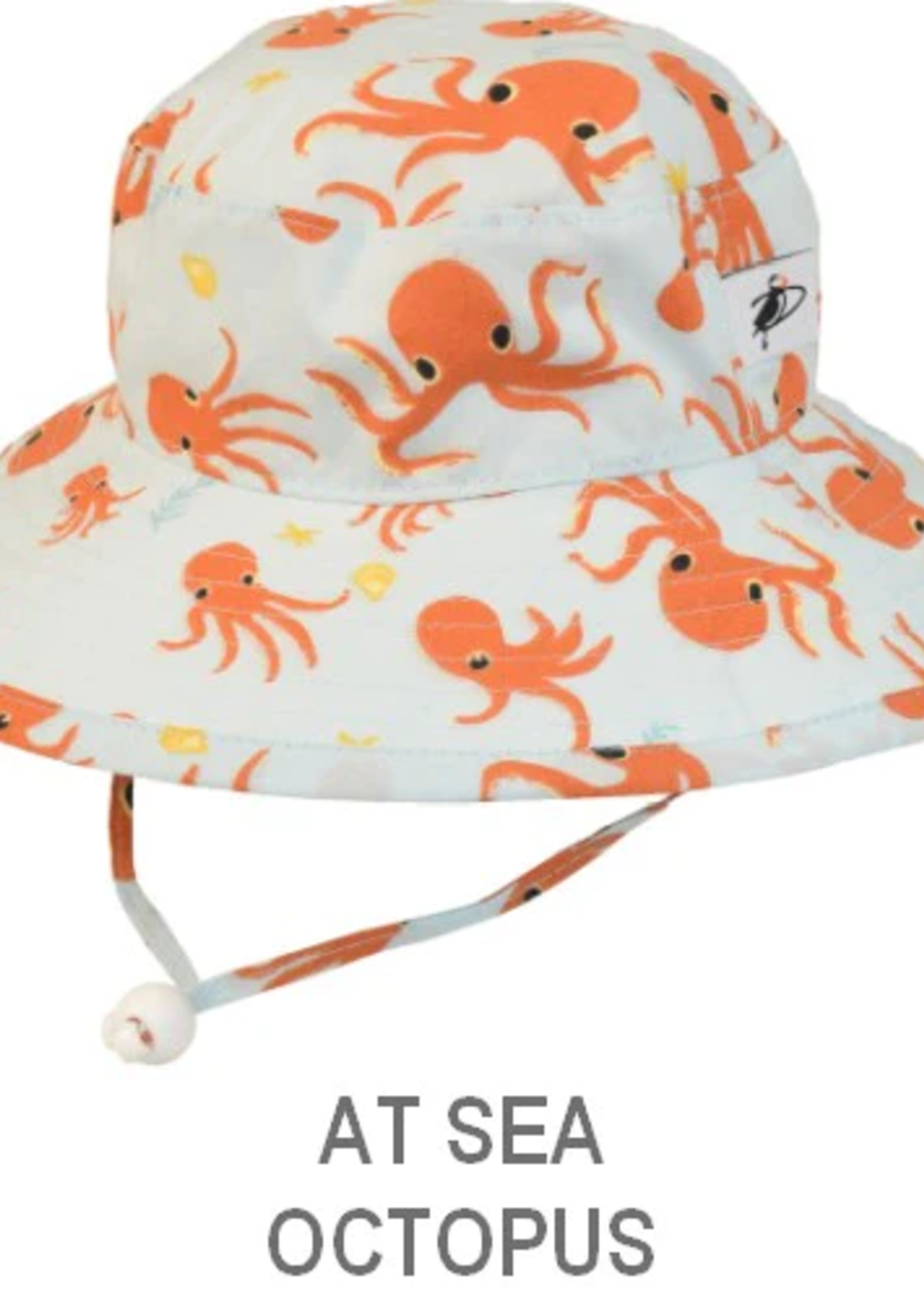 Puffin Gear 2-5 YRS Organic Cotton Sunbaby Wide Brim Child Sun Protection Hat