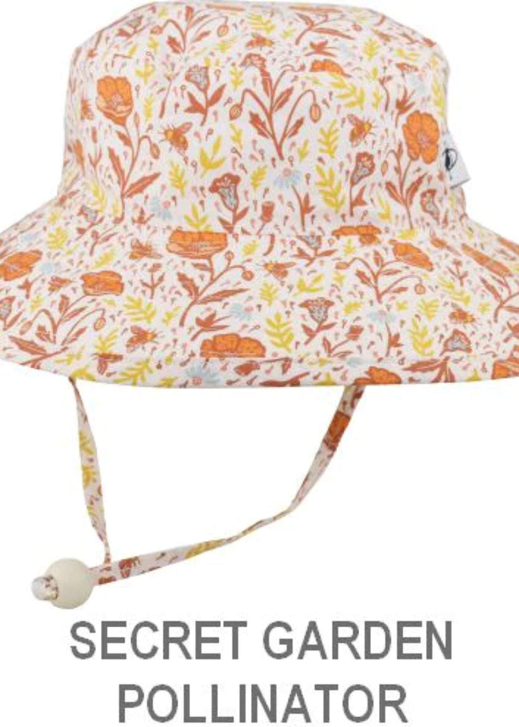 Puffin Gear 2-5 YRS Organic Cotton Sunbaby Wide Brim Child Sun Protection Hat