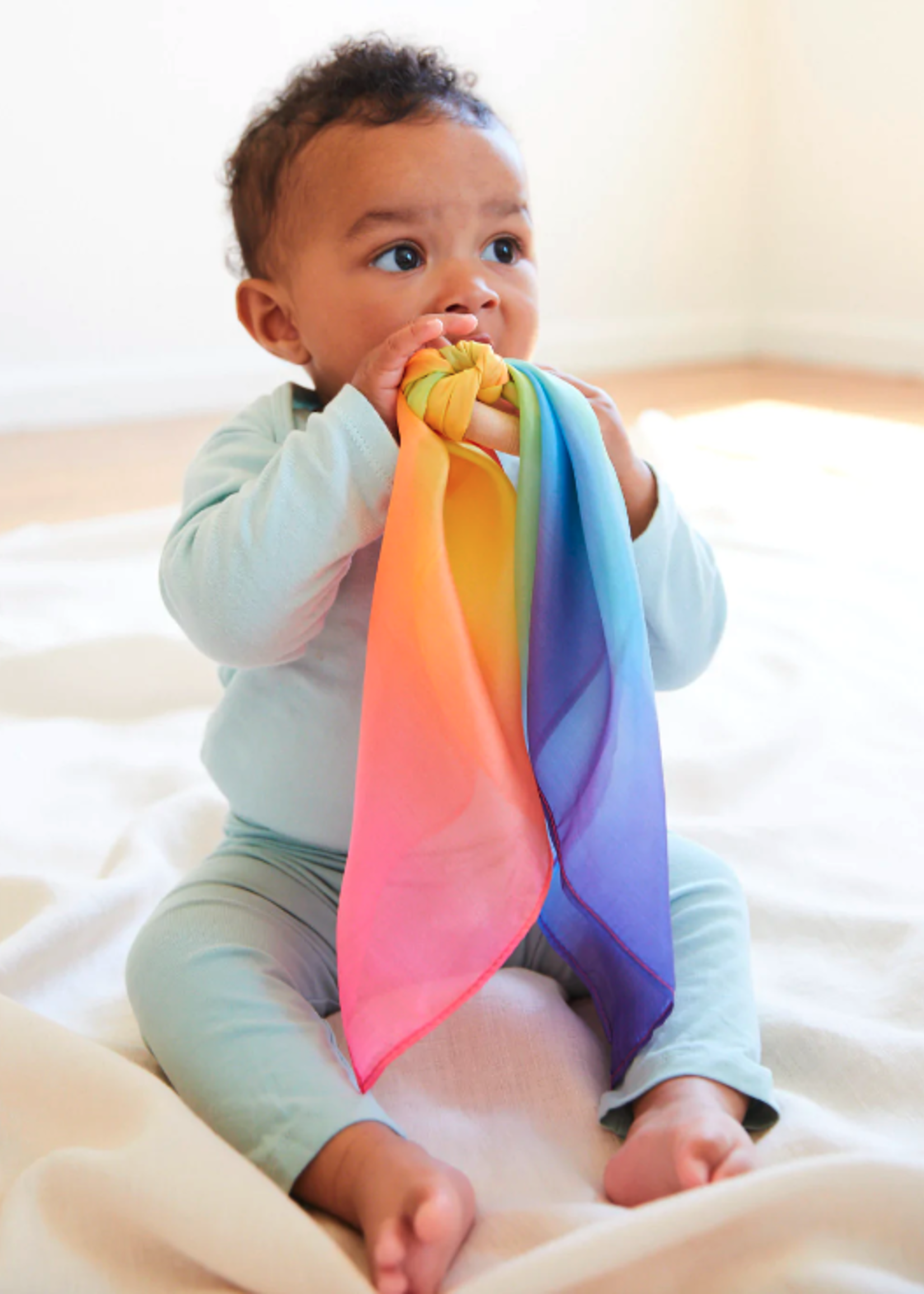Sarah's Silks Silk and Wood Teether