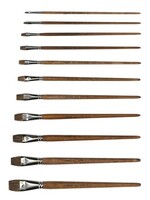 Mercurius Paint Brush Cow Hair - Flat Tip