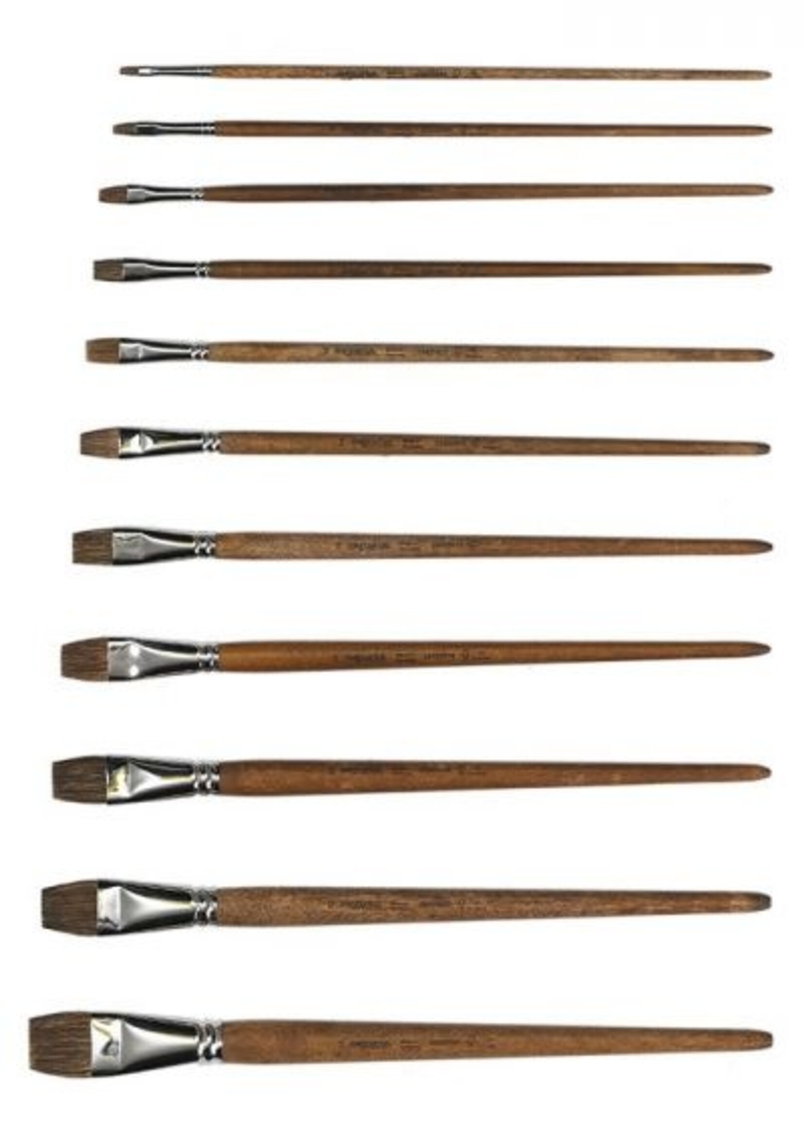 Mercurius Paint Brush Cow Hair - Flat Tip