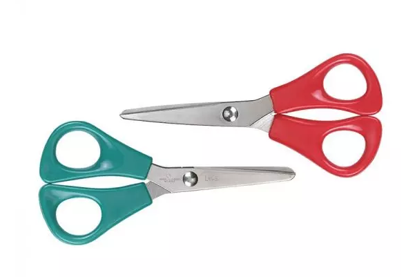 Mercurius Scissors Child RIGHT-handed 5.5" Blunt Tip Plastic Handle