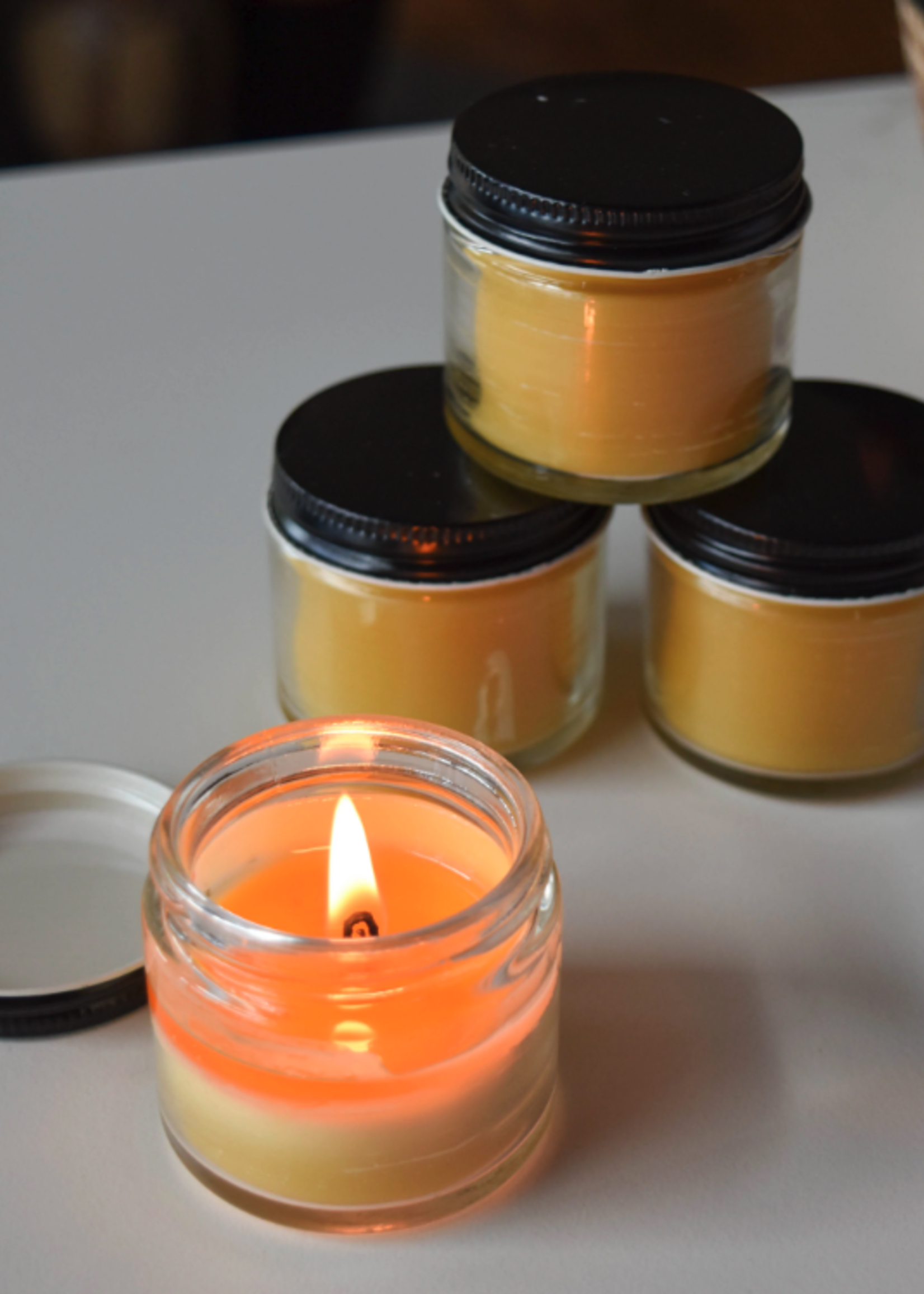 Honey Candles Natural Beeswax Jar Candle