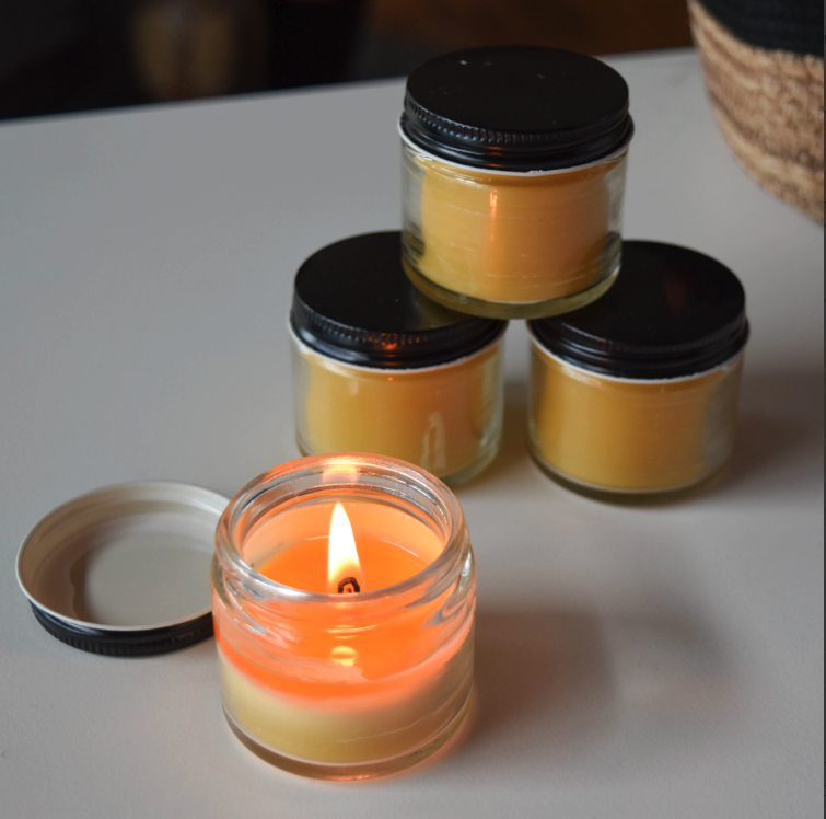 Honey Candles Natural Beeswax Jar Candle