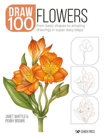 Search Press Draw 100: Flowers from basic shapes to amazing drawings in super-easy steps