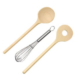 Gluckskafer Wood / Stainless utensil set (3 pcs)