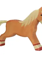 Holztiger Horse, running, light brown