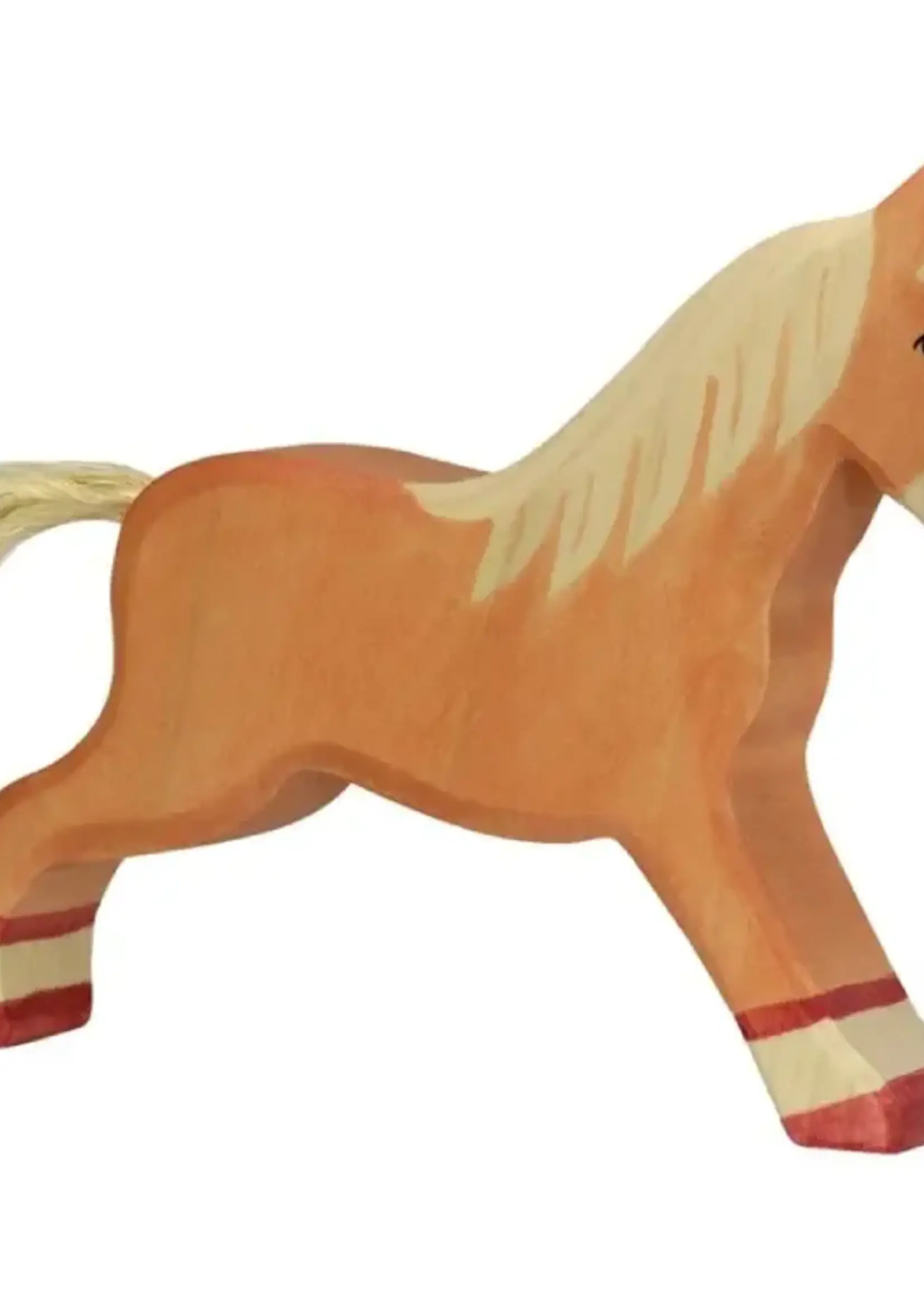 Holztiger Horse, running, light brown