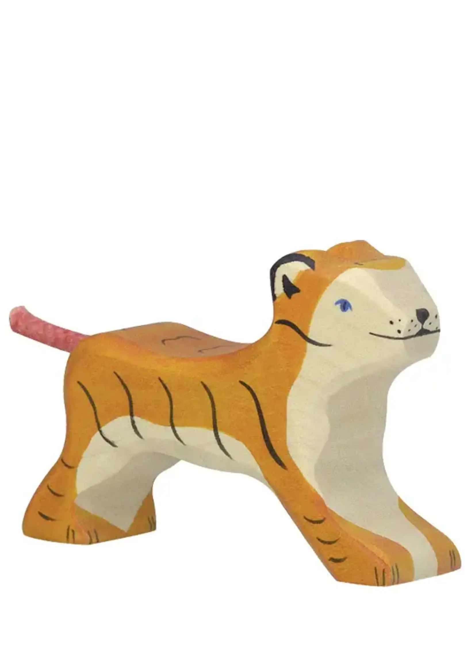 Holztiger Tiger, small, running